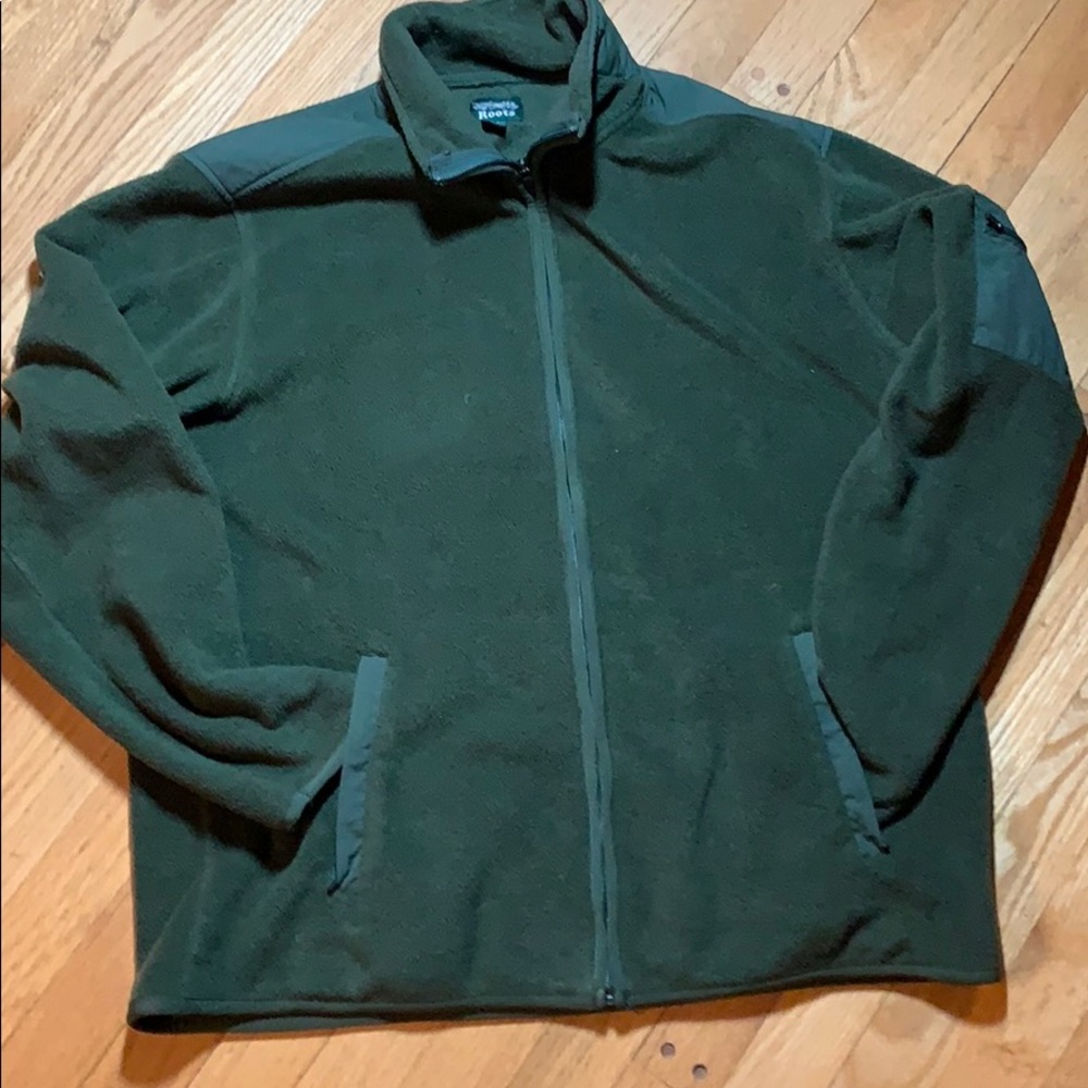Vintage Roots Green Fleece zip up